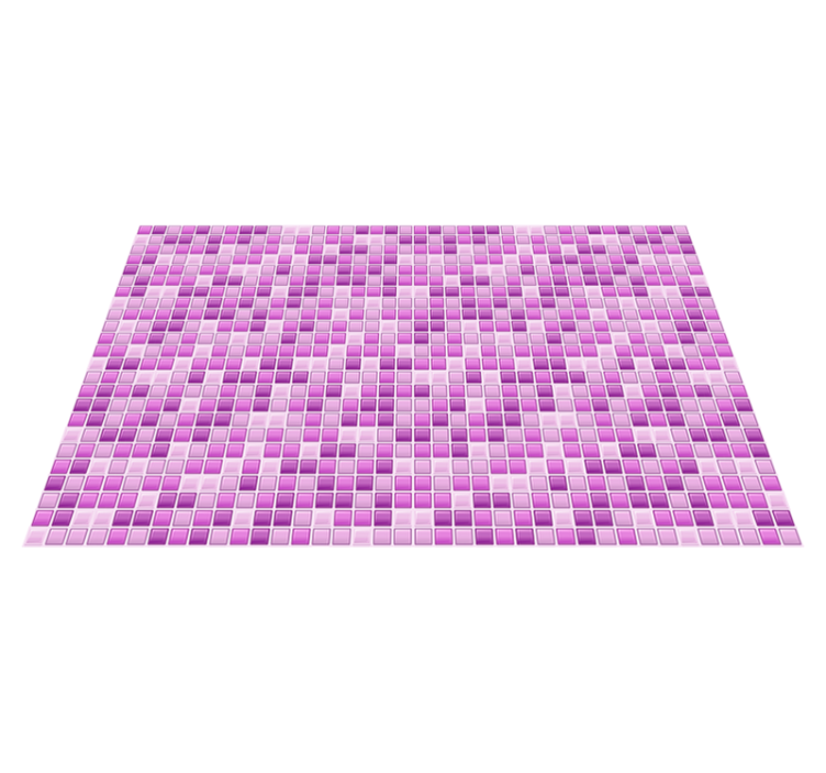 Tapis vinyle carreaux de ciment mosaïque violet - TenStickers
