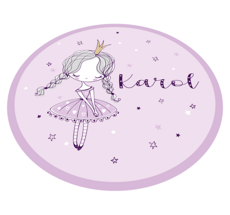 Tapis vinyle personnalisé illustration de fée de ballet - TenStickers