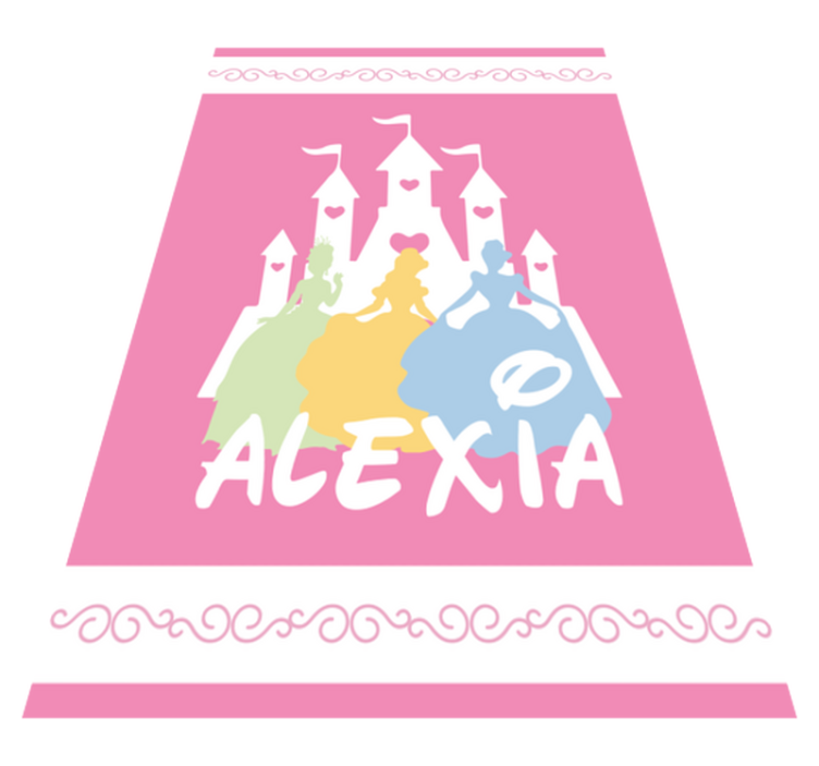 Tapis vinyle personnalisé château de conte de fées - TenStickers