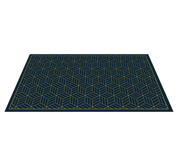 Tapis vinyle moderne motif géométrique chic - TenStickers