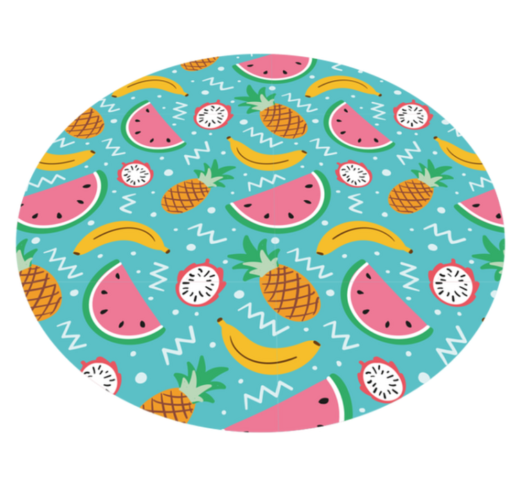 Tapis vinyle cuisine plaisir des fruits tropicaux - TenStickers