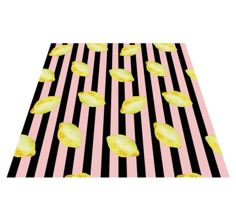 Tapis vinyle cuisine motif citron vif - TenStickers
