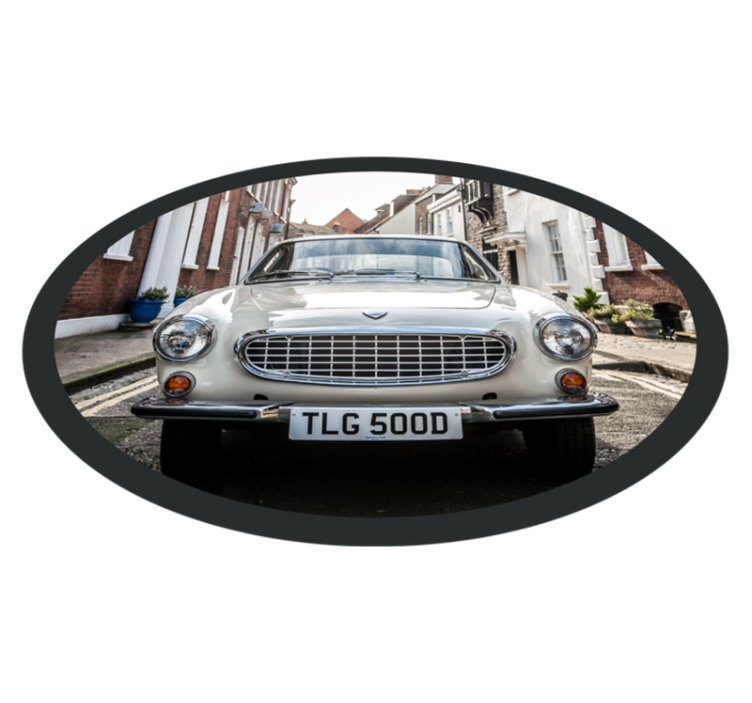 Tapis vinyle vintage avant d'une voiture ancienne - TenStickers