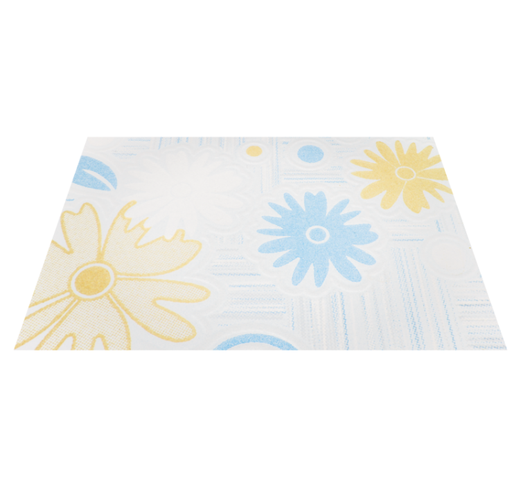 Tapis vinyle fleurs et plantes éléments floraux - TenStickers