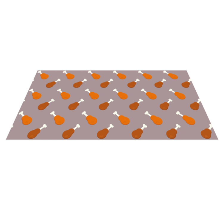 Tapis vinyle autres tapis motif de pilons de poulet - TenStickers