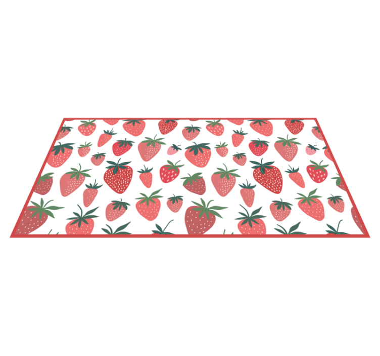 Tapis vinyle cuisine délice de fraises juteuses - TenStickers