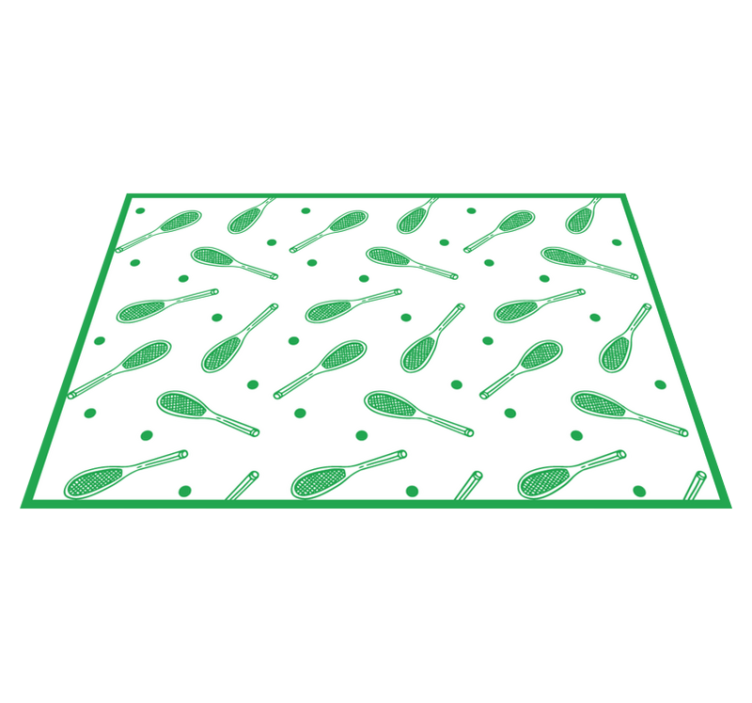 Tapis vinyle autres tapis motif raquette de tennis - TenStickers