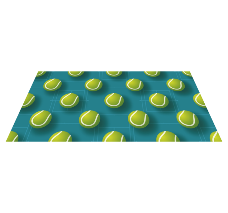 Tapis vinyle ado modèle de balle de tennis - TenStickers