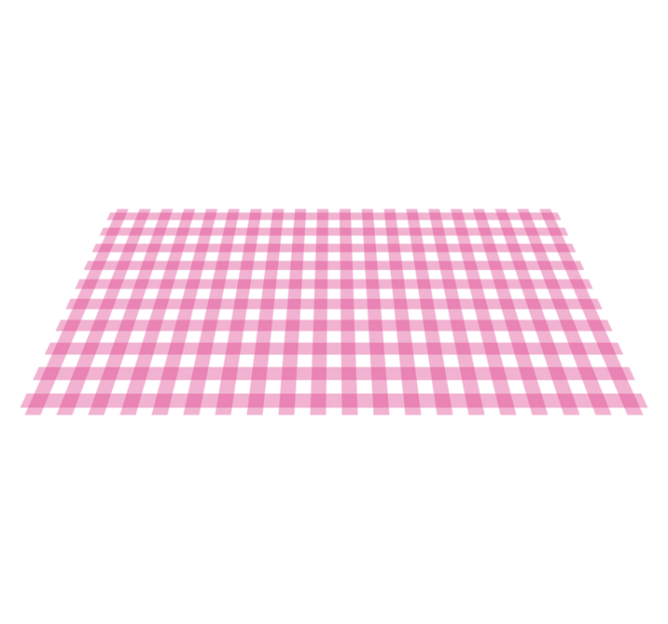 Tapis vinyle rayures motif carreaux roses - TenStickers