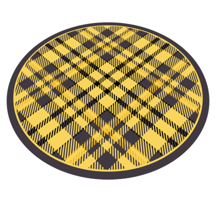 Tapis vinyle cuisine à carreaux jaunes - TenStickers