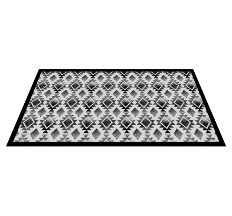 Tapis vinyle moderne style de motif géométrique - TenStickers