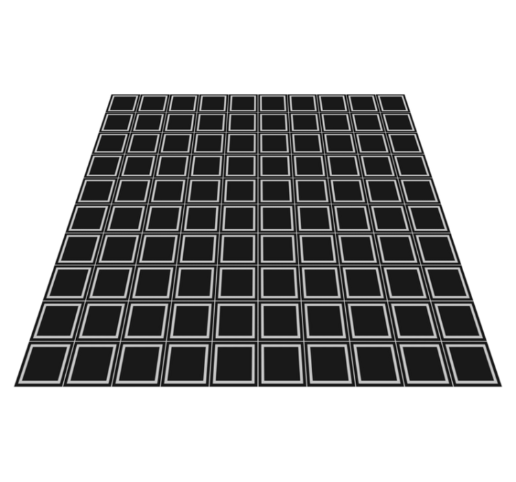 Tapis vinyle carreaux de ciment agencement géométrique - TenStickers