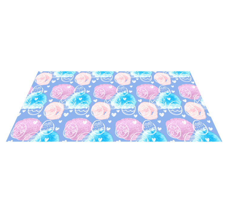 Tapis vinyle autres tapis œufs de pâques colorés - TenStickers