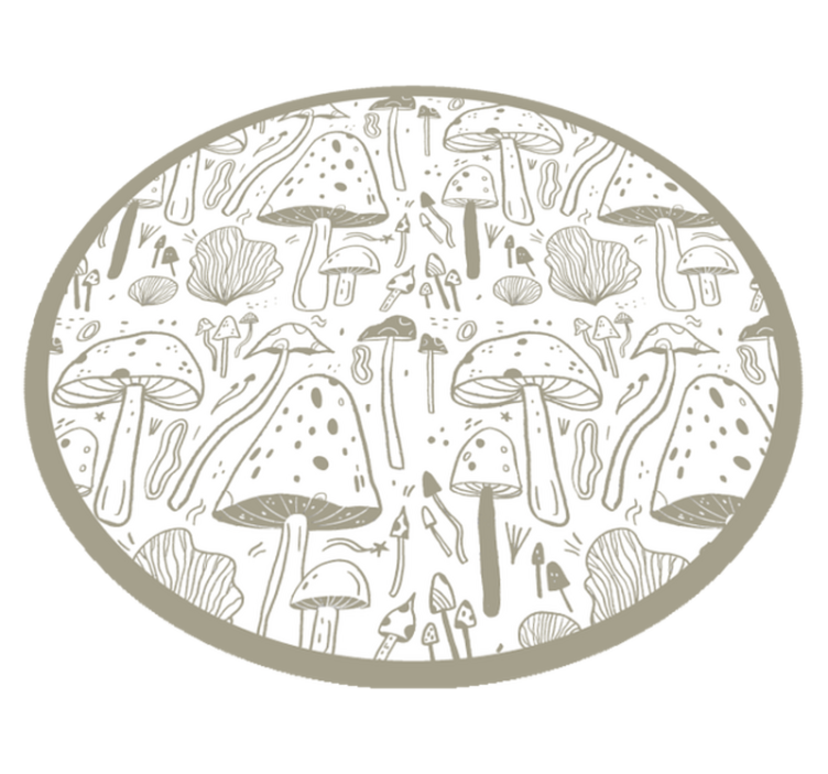 Tapis vinyle nature motif fongique - TenStickers
