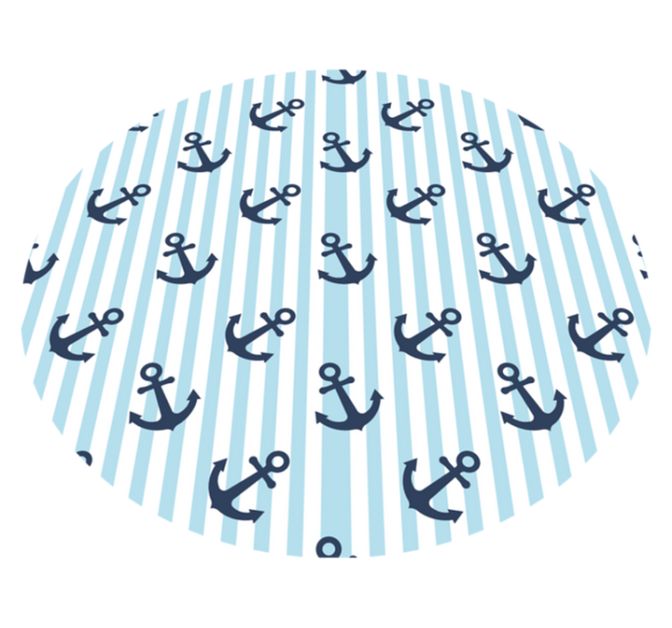 Tapis vinyle autres tapis motif d'ancre nautique - TenStickers