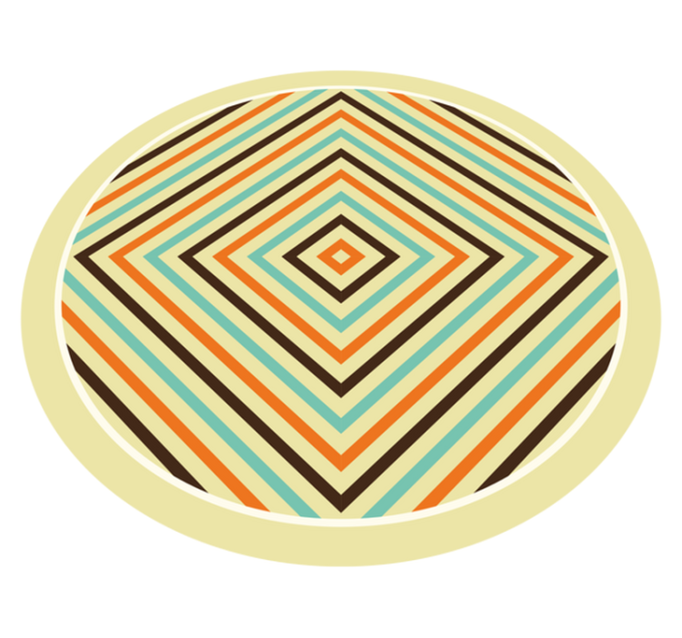 Tapis vinyle rayures style chevron vivant - TenStickers
