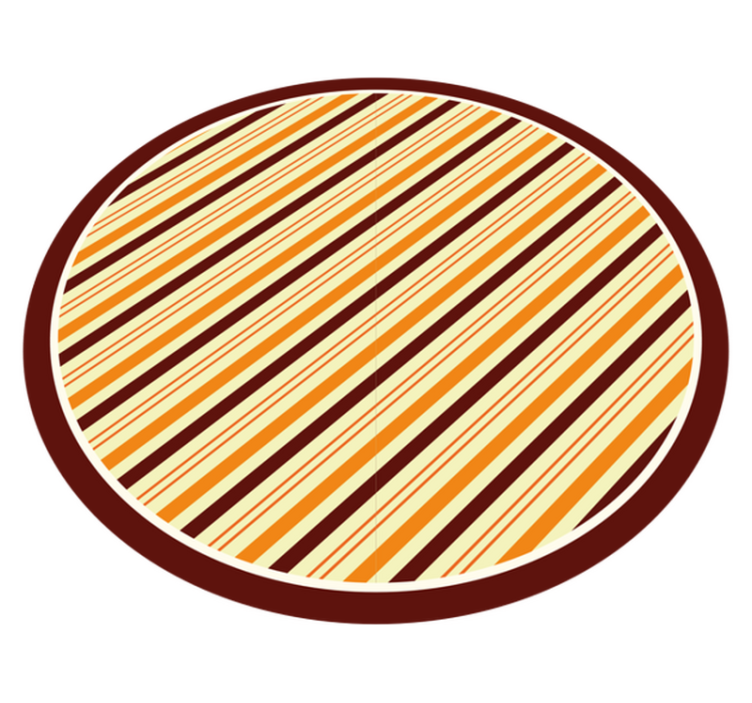 Tapis vinyle rayures tons chauds - TenStickers
