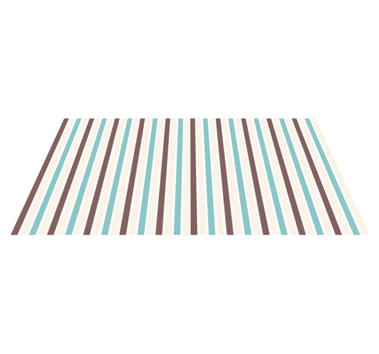Tapis vinyle rayures motif bleu moderne - TenStickers