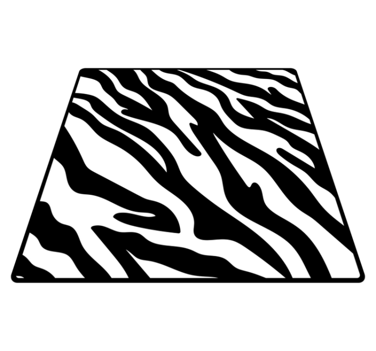Tapis vinyle animal motif zèbre - TenStickers