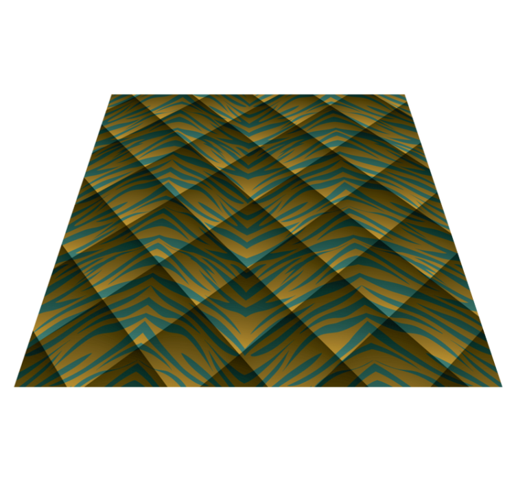 Tapis vinyle animal motif zèbre fusion - TenStickers