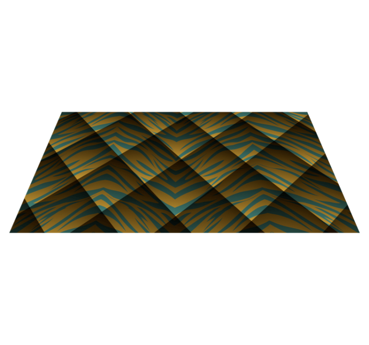 Tapis vinyle animal concept de rayures de tigre - TenStickers