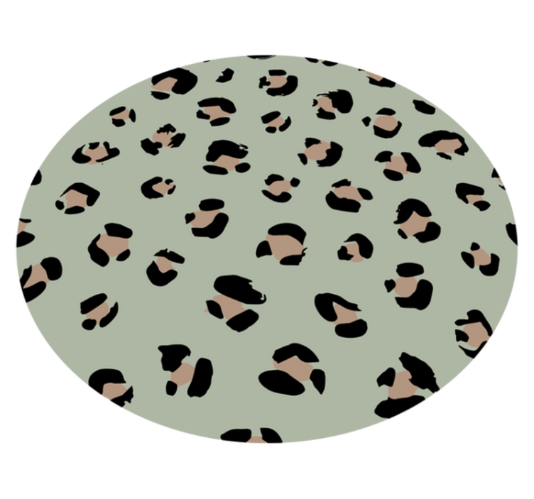 Tapis vinyle animal motif léopard esthétique - TenStickers
