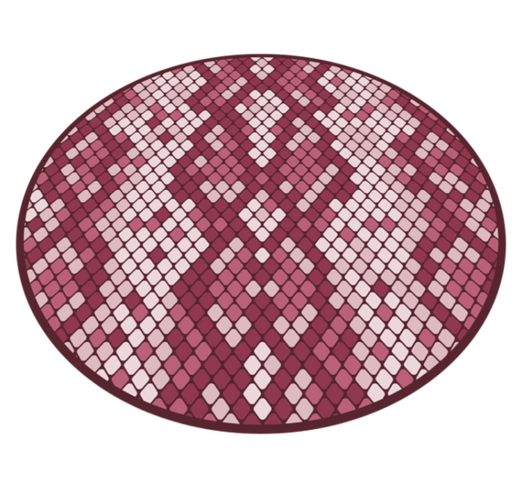Tapis vinyle texture mélange de motifs en losange - TenStickers