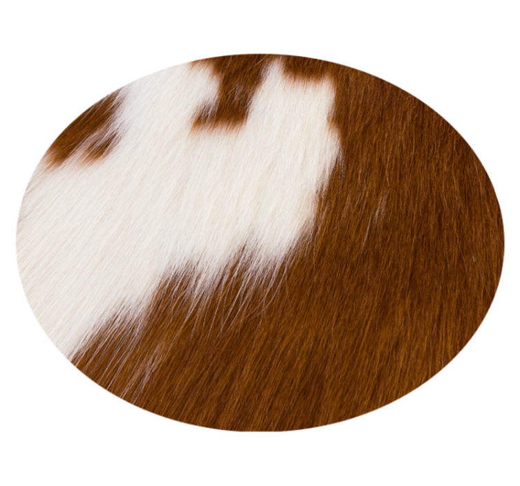 Tapis vinyle animal représentation de peau de vache - TenStickers