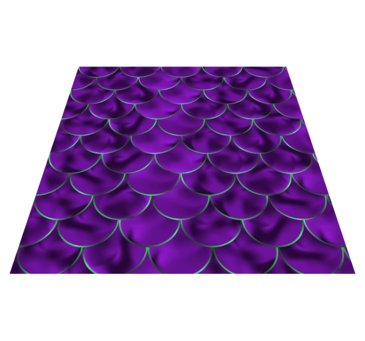 Tapis vinyle animal motif écailles de sirène - TenStickers