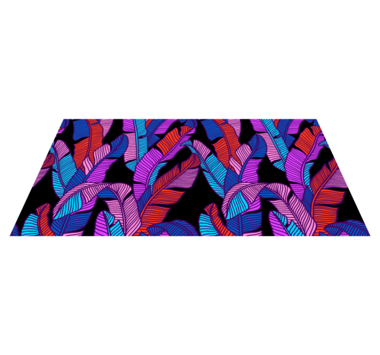 Tapis vinyle nature feuillage tropical coloré - TenStickers