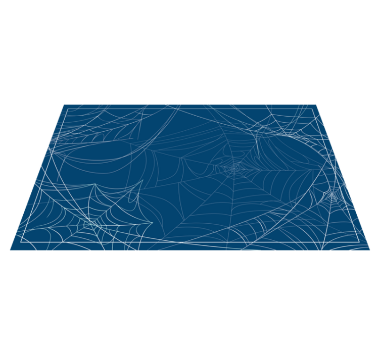 Tapis vinyle halloween motif de toiles d'araignée - TenStickers