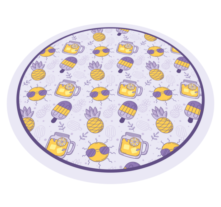 Tapis vinyle autres tapis plaisirs d'été tropicaux - TenStickers