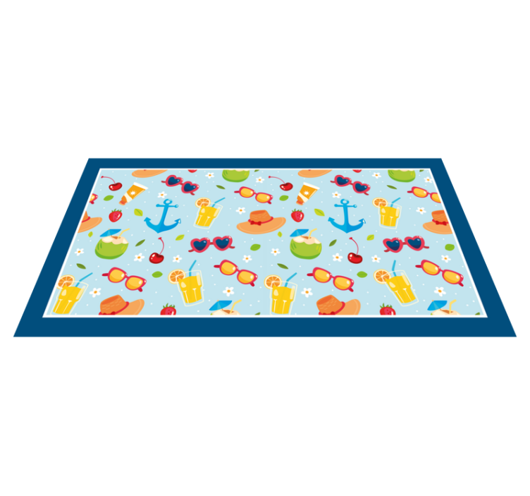 Tapis vinyle événements ambiance estivale amusante - TenStickers