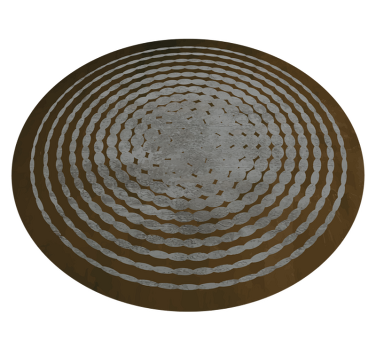 Tapis vinyle imitation parquet motif de tronc circulaire - TenStickers