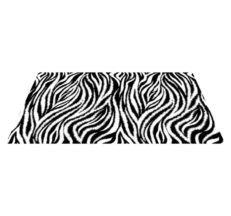 Tapis vinyle animal imprimé zèbre - TenStickers
