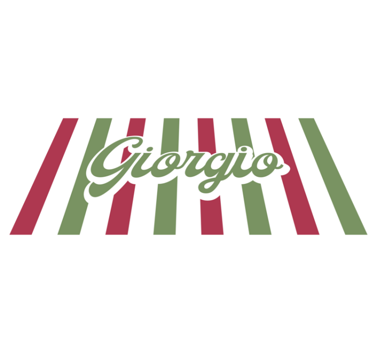 Tapis vinyle personnalisé drapeau italien - TenStickers