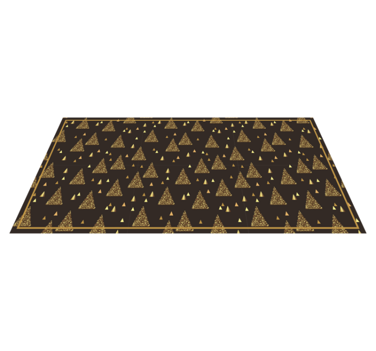 Tapis vinyle noël motifs triangulaires festifs - TenStickers