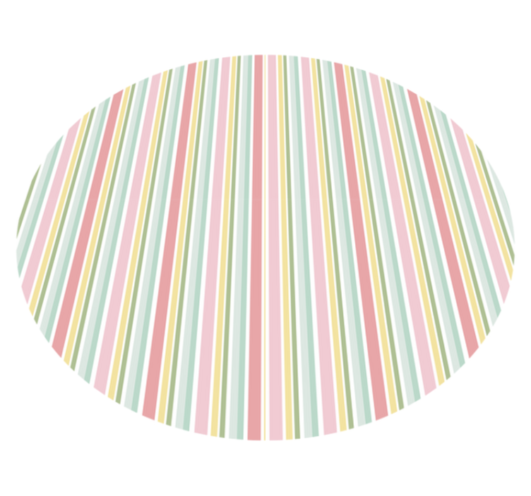 Tapis vinyle rayures agencement vibrant - TenStickers