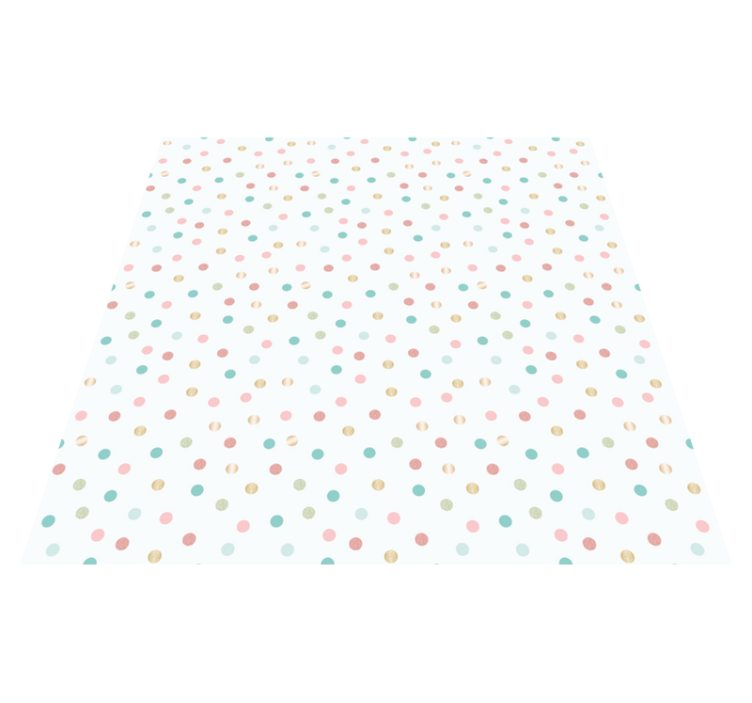 Tapis vinyle chambre bébé pois minimalistes - TenStickers