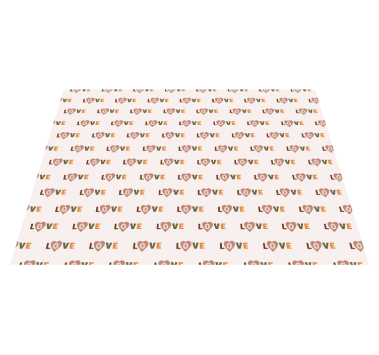 Tapis vinyle citation modèle d'amour - TenStickers