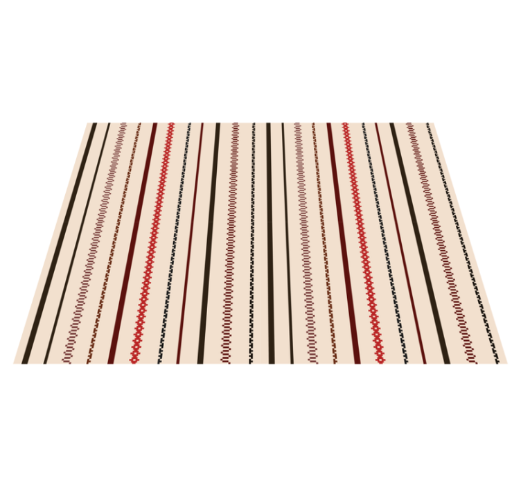 Tapis vinyle éthnique motif rayé élégant - TenStickers
