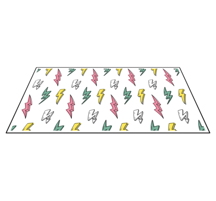 Tapis vinyle jeux modèle d'éclair - TenStickers