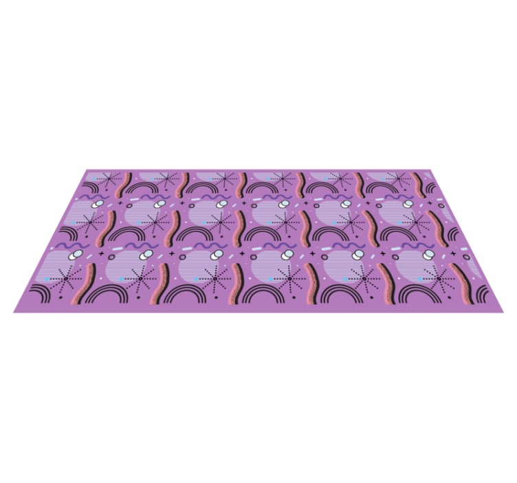 Tapis vinyle autres tapis motif arc-en-ciel violet - TenStickers