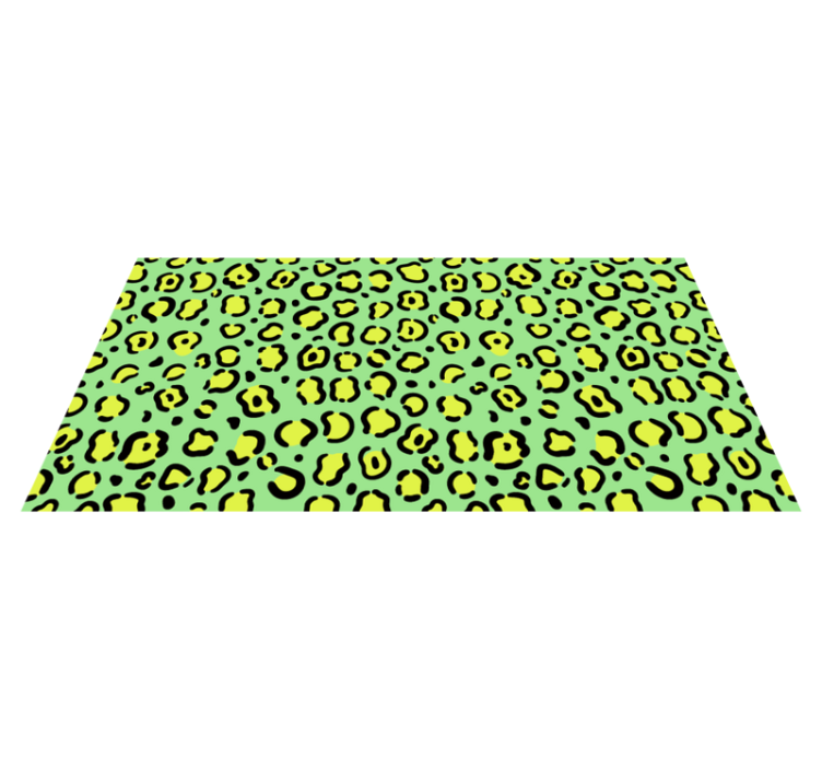 Tapis vinyle animal motif léopard vivant - TenStickers