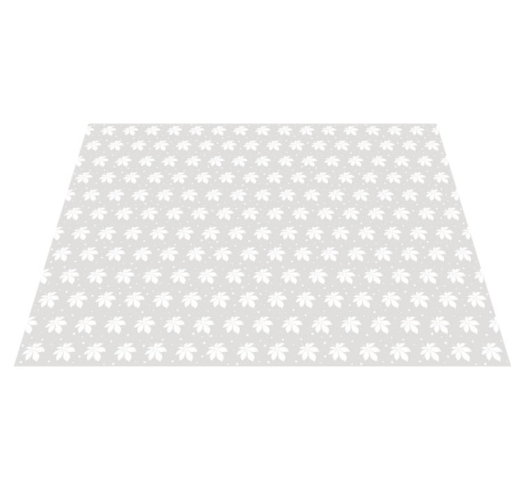 Tapis vinyle fleurs et plantes élément botanique délicat - TenStickers