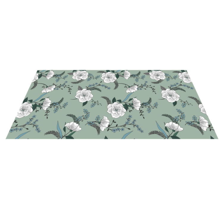Tapis vinyle fleurs et plantes concept botanique - TenStickers