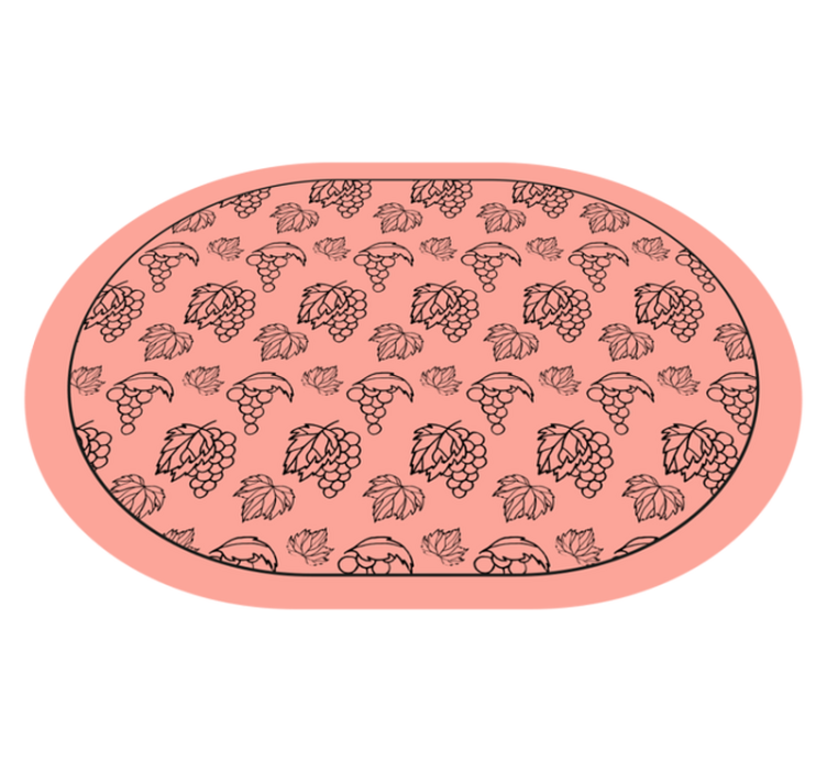 Tapis vinyle fleurs et plantes motif de raisin botanique - TenStickers