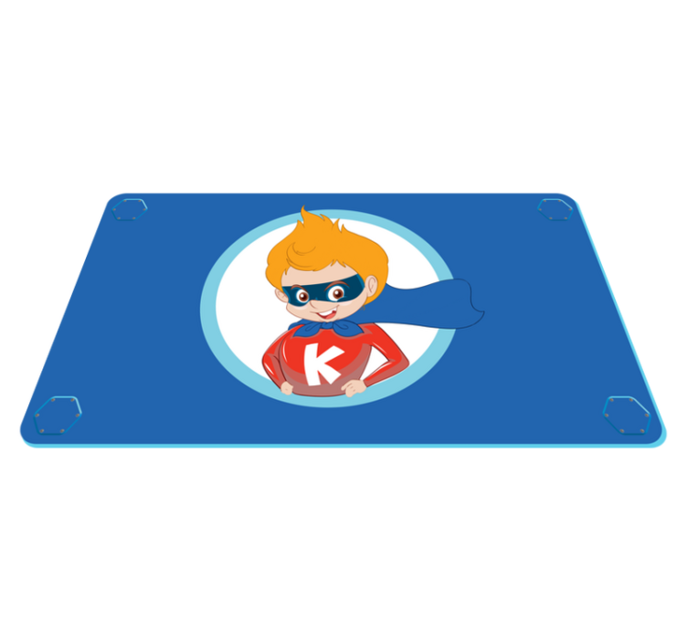 Tapis vinyle enfant super-héro personnage de dessin animé - TenStickers