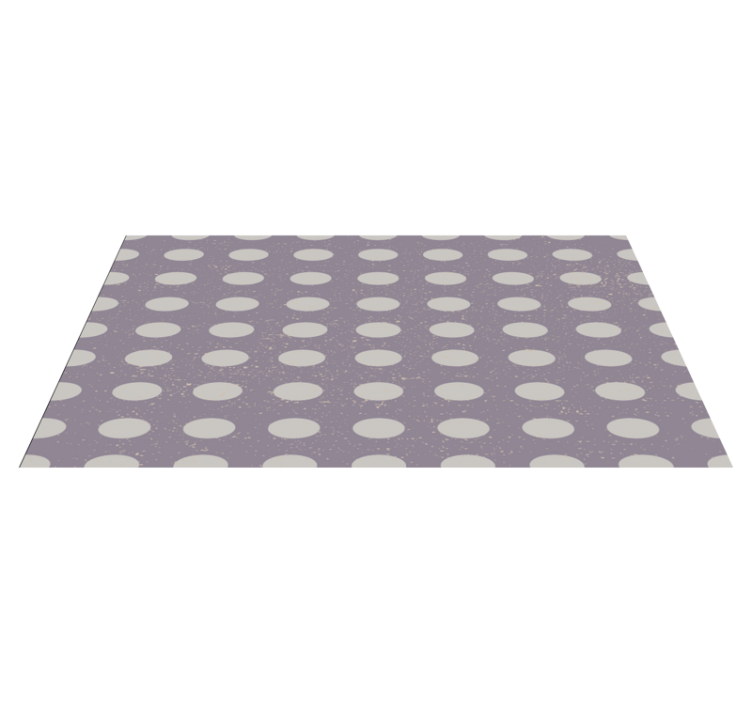 Tapis vinyle géométrique motif à pois minimaliste - TenStickers