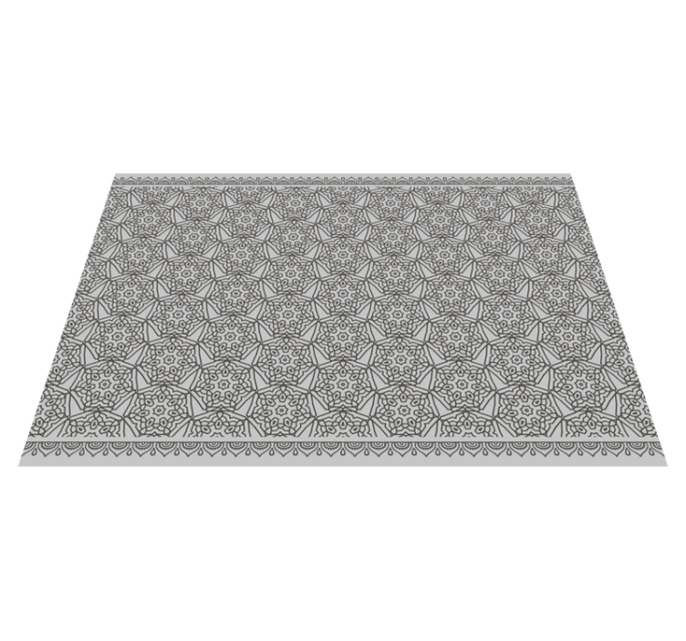 Tapis vinyle mandala symétriques moderne - TenStickers